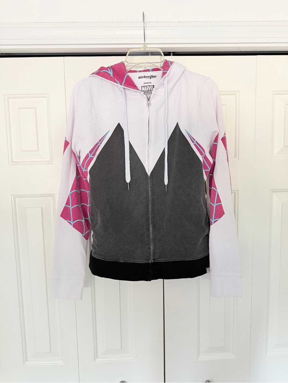 WeLoveFine x Marvel Spider-Gwen Cosplay Zip-Up Hoodie #0187